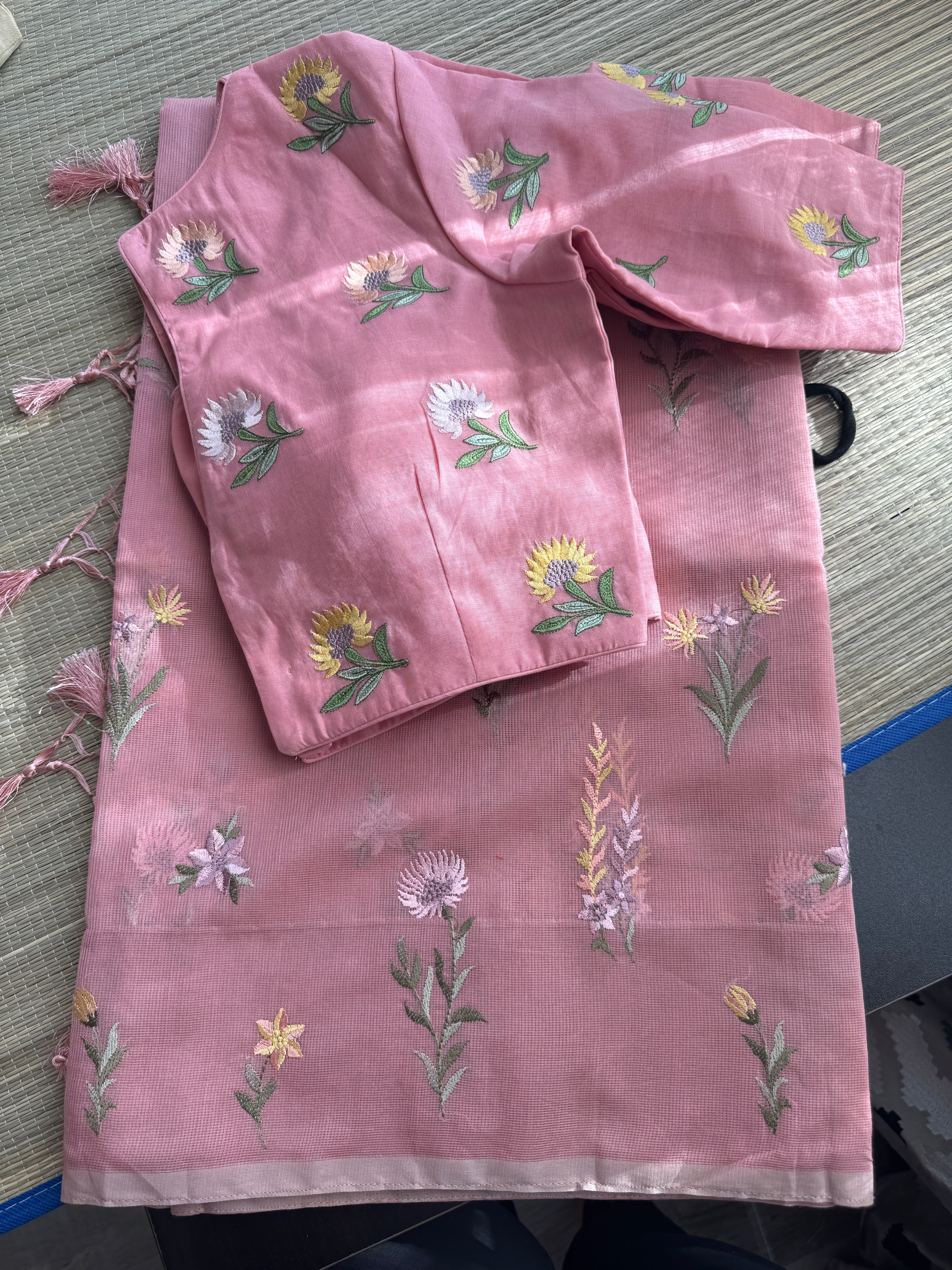 Kota Saree with floral motifs