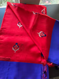 Blue Chanderi silk