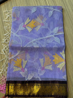 Muslin Jamdani Saree with Kanchi Border