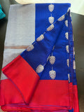 Red Chanderi silk