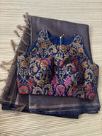 Benaras Brocade Saree with Designer Brocade Blouse