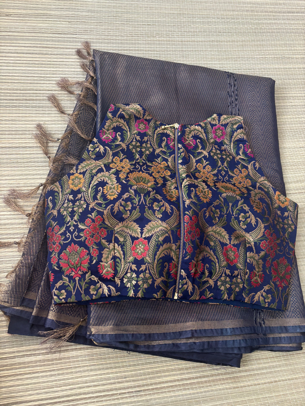Benaras Brocade Saree with Designer Brocade Blouse