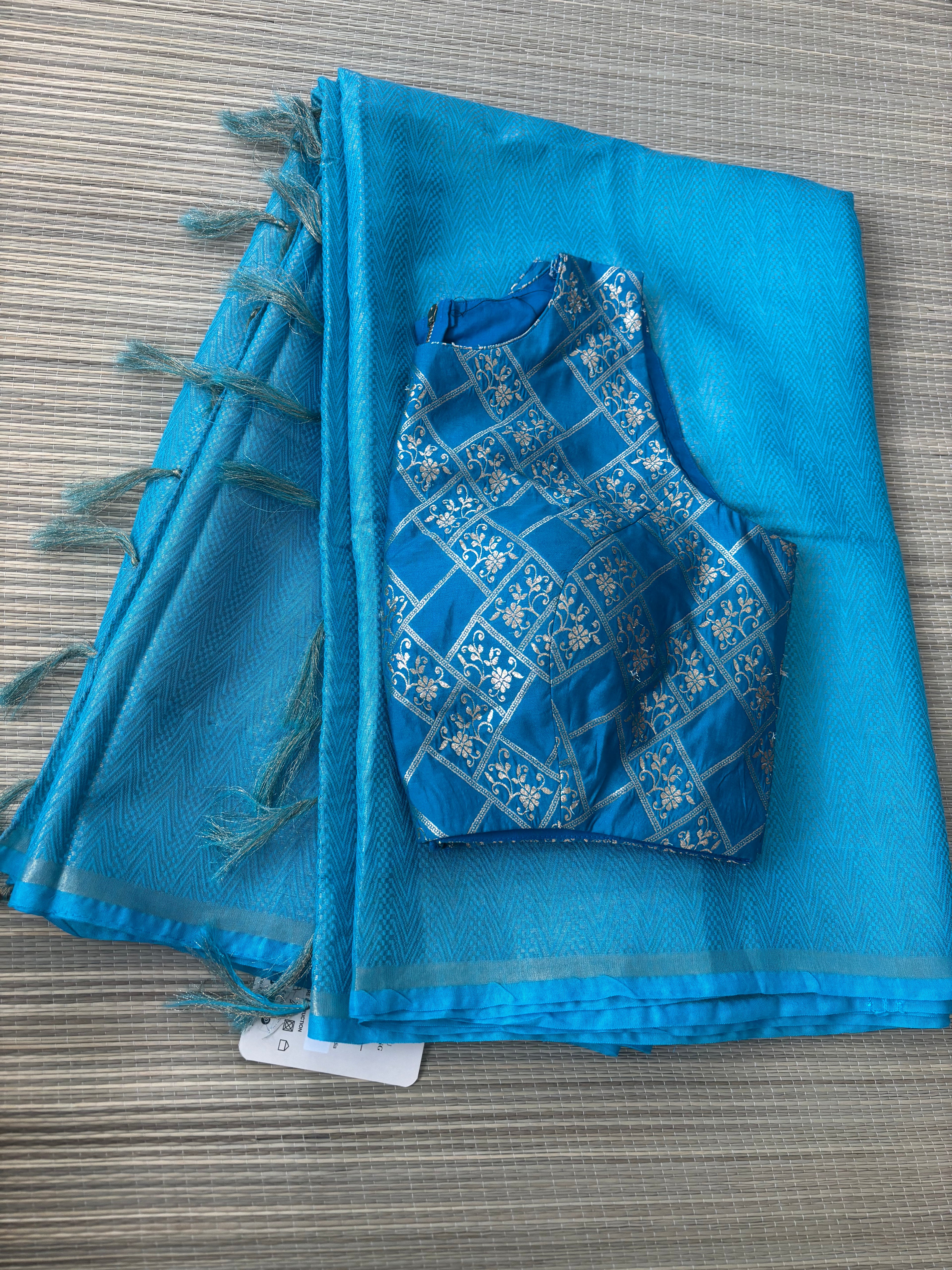 Benaras Brocade Saree with Designer Brocade Blouse