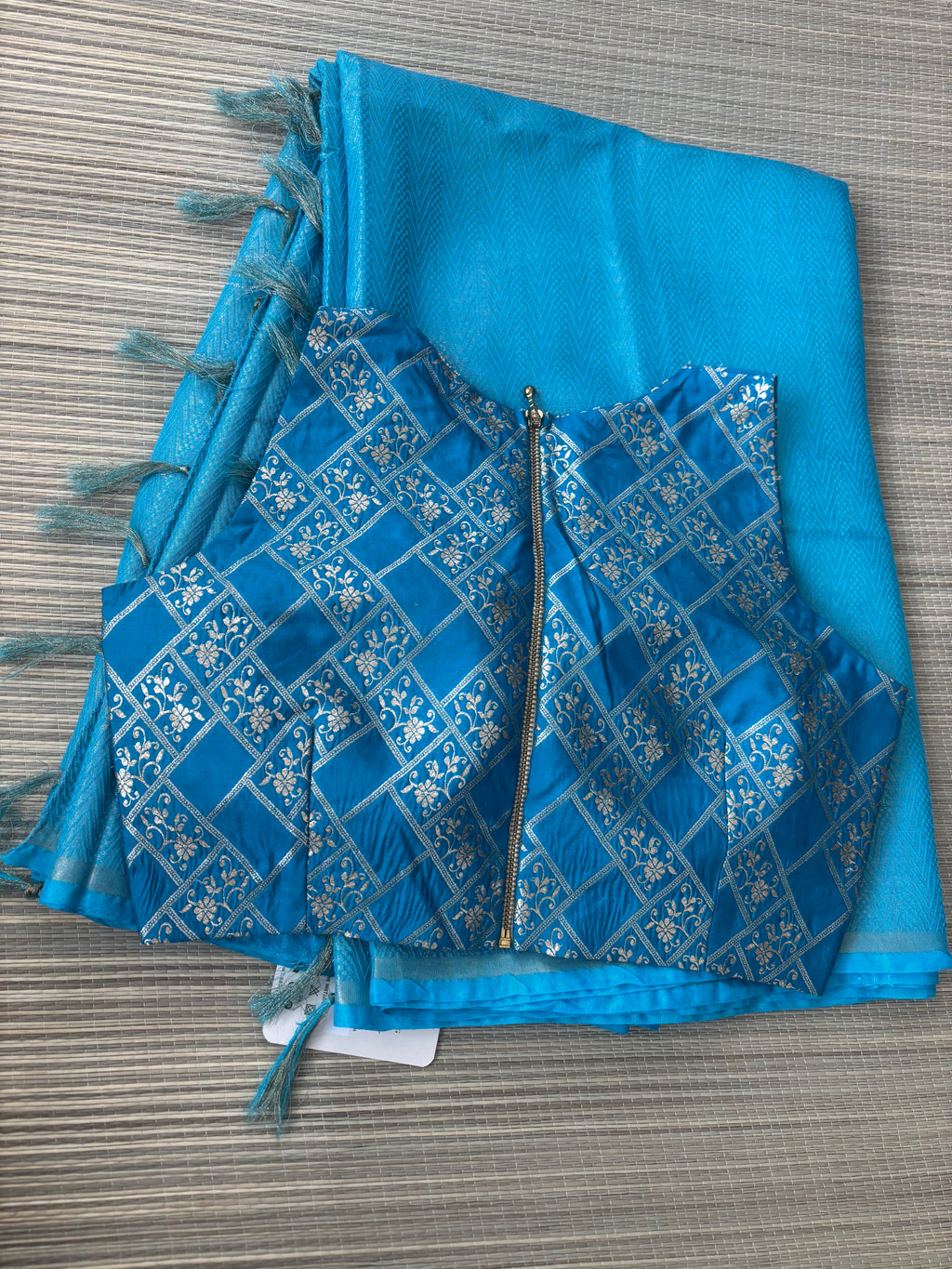 Benaras Brocade Saree with Designer Brocade Blouse