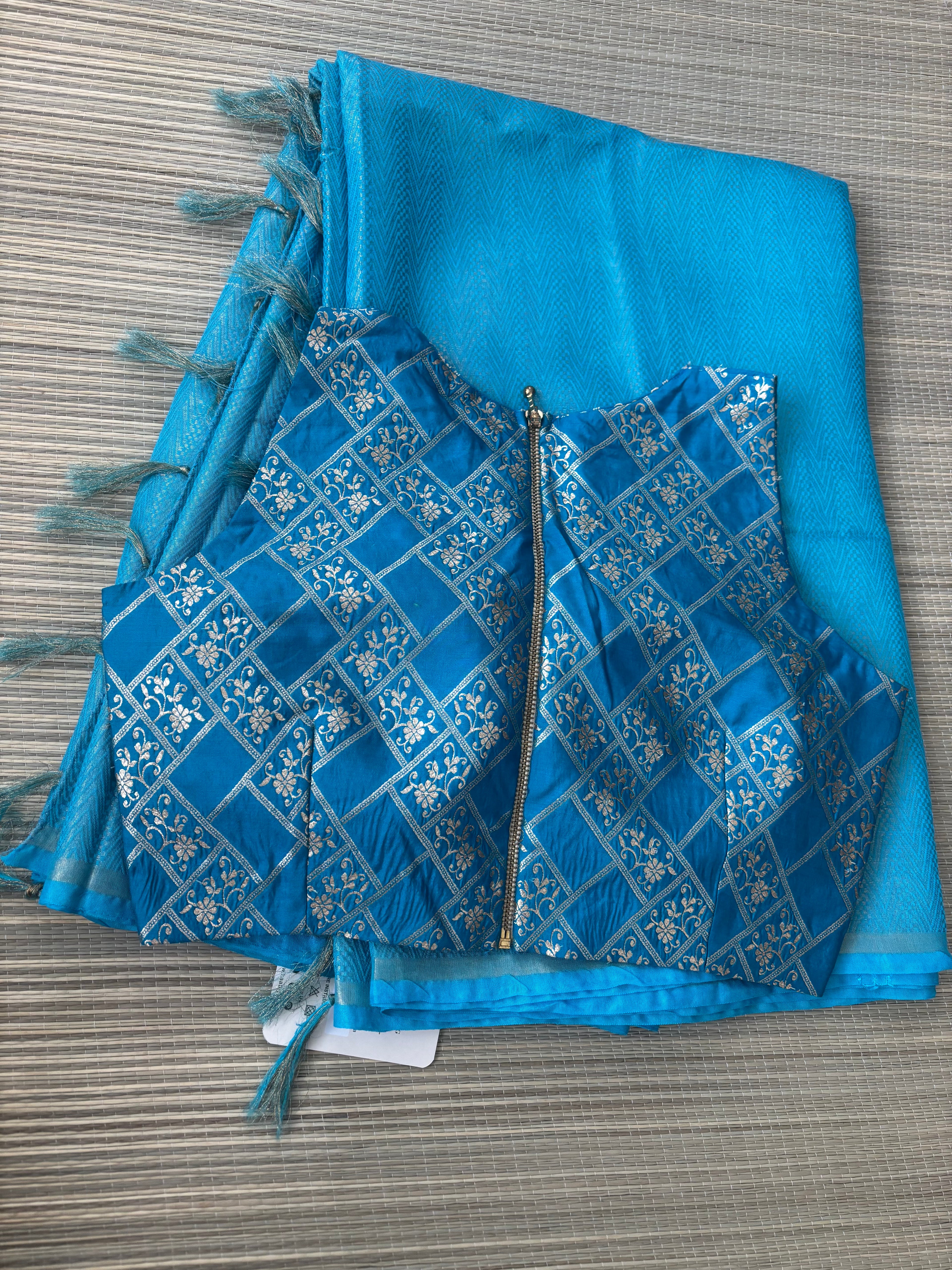 Benaras Brocade Saree with Designer Brocade Blouse