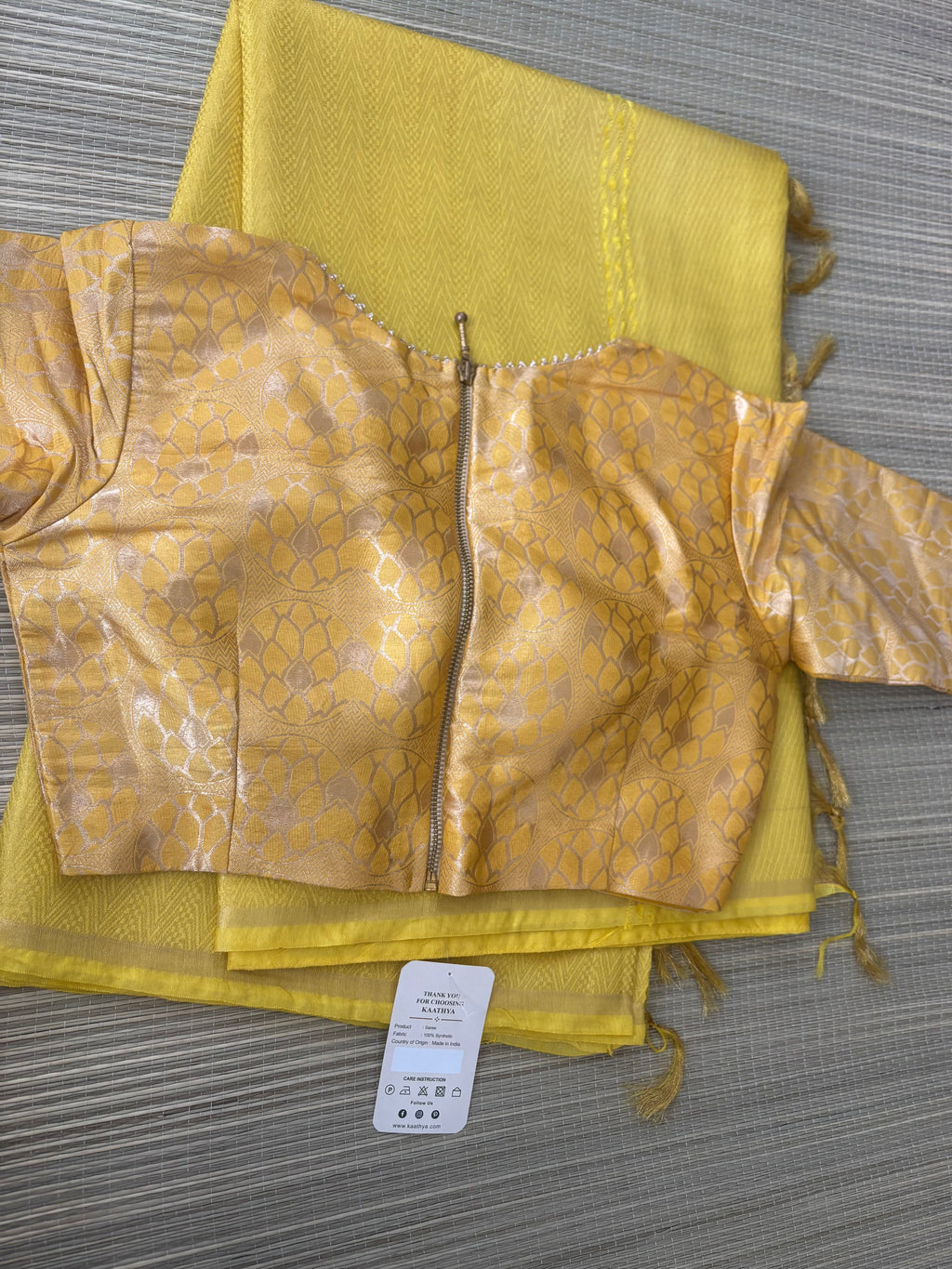 Benaras Brocade Saree with Designer Brocade Blouse