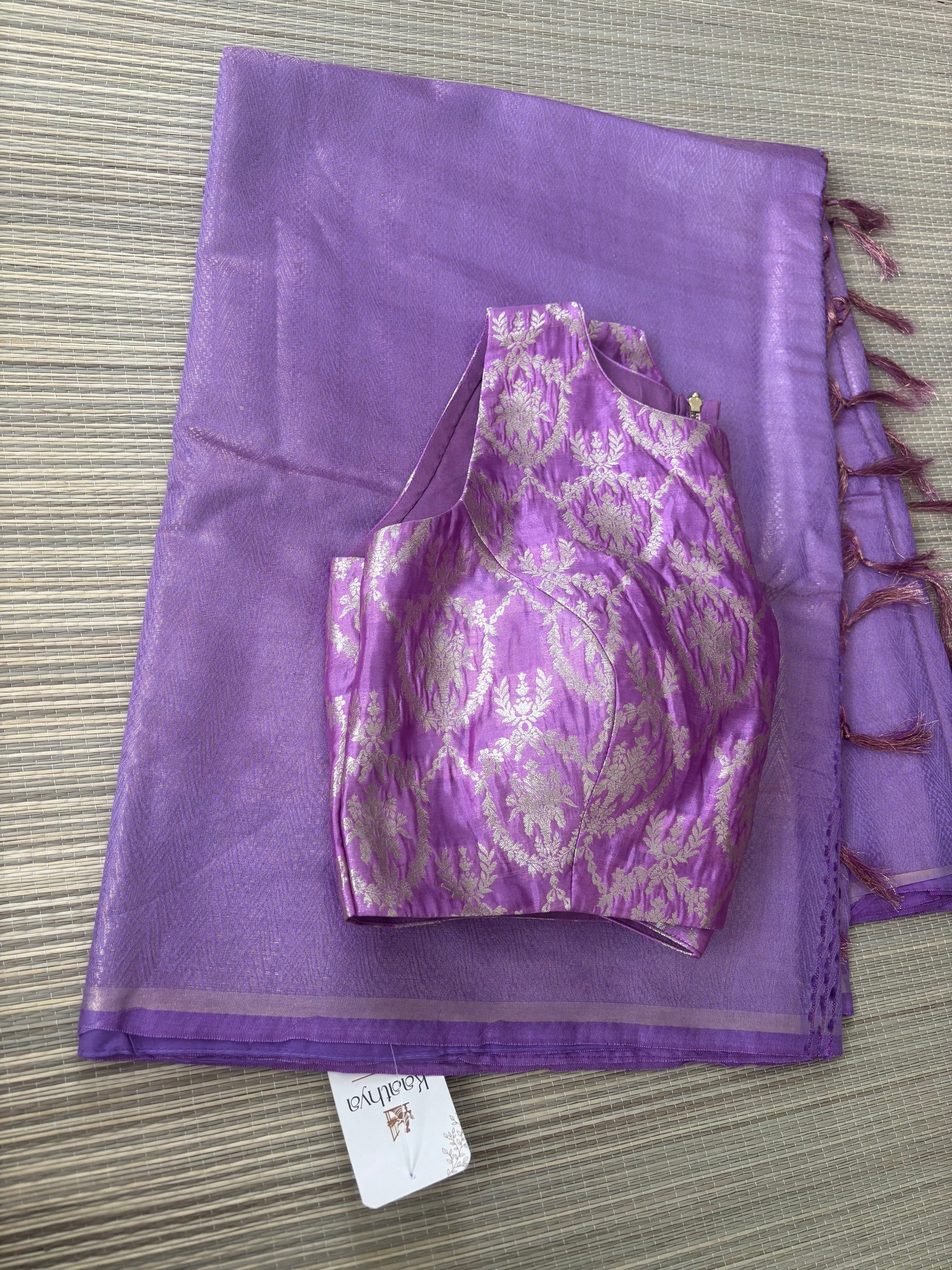Benaras Brocade Saree with Designer Brocade Blouse