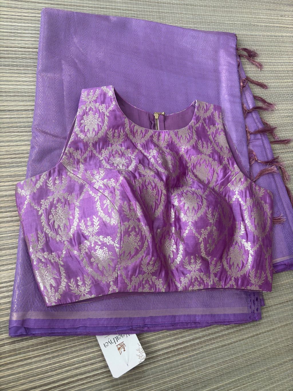 Benaras Brocade Saree with Designer Brocade Blouse