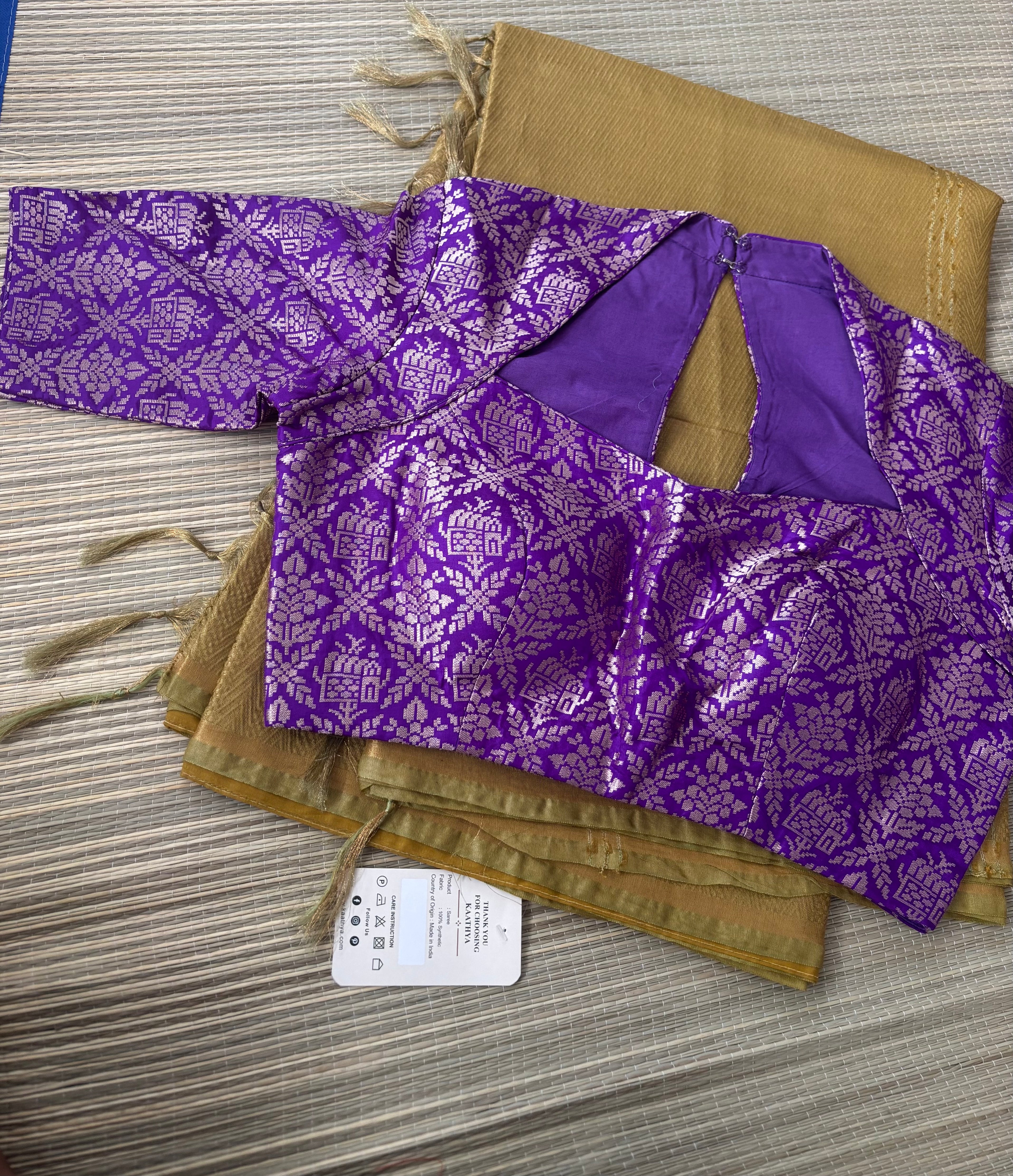 Benaras Brocade Saree with Designer Brocade Blouse