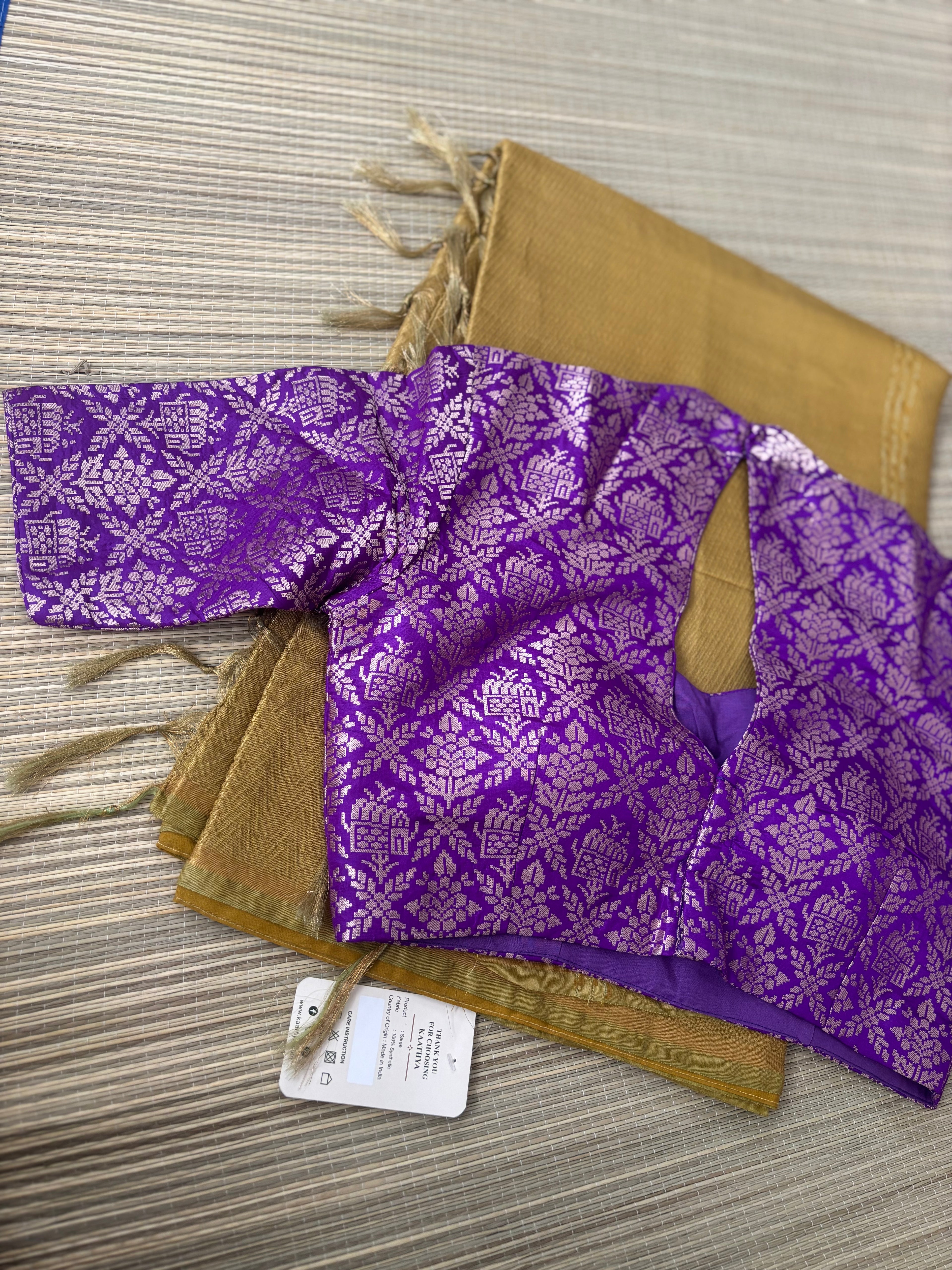 Benaras Brocade Saree with Designer Brocade Blouse