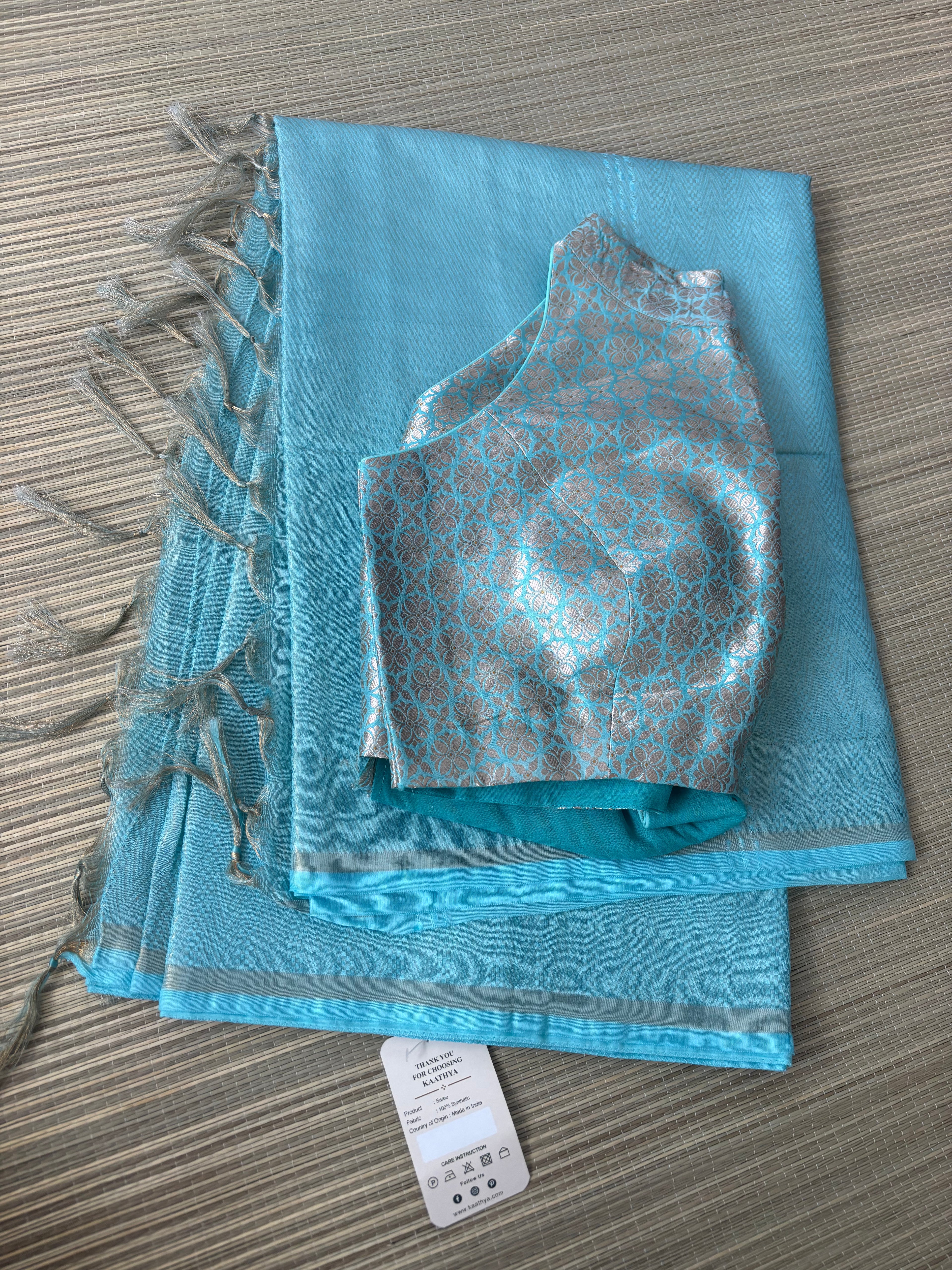 Benaras Brocade Saree with Designer Brocade Blouse