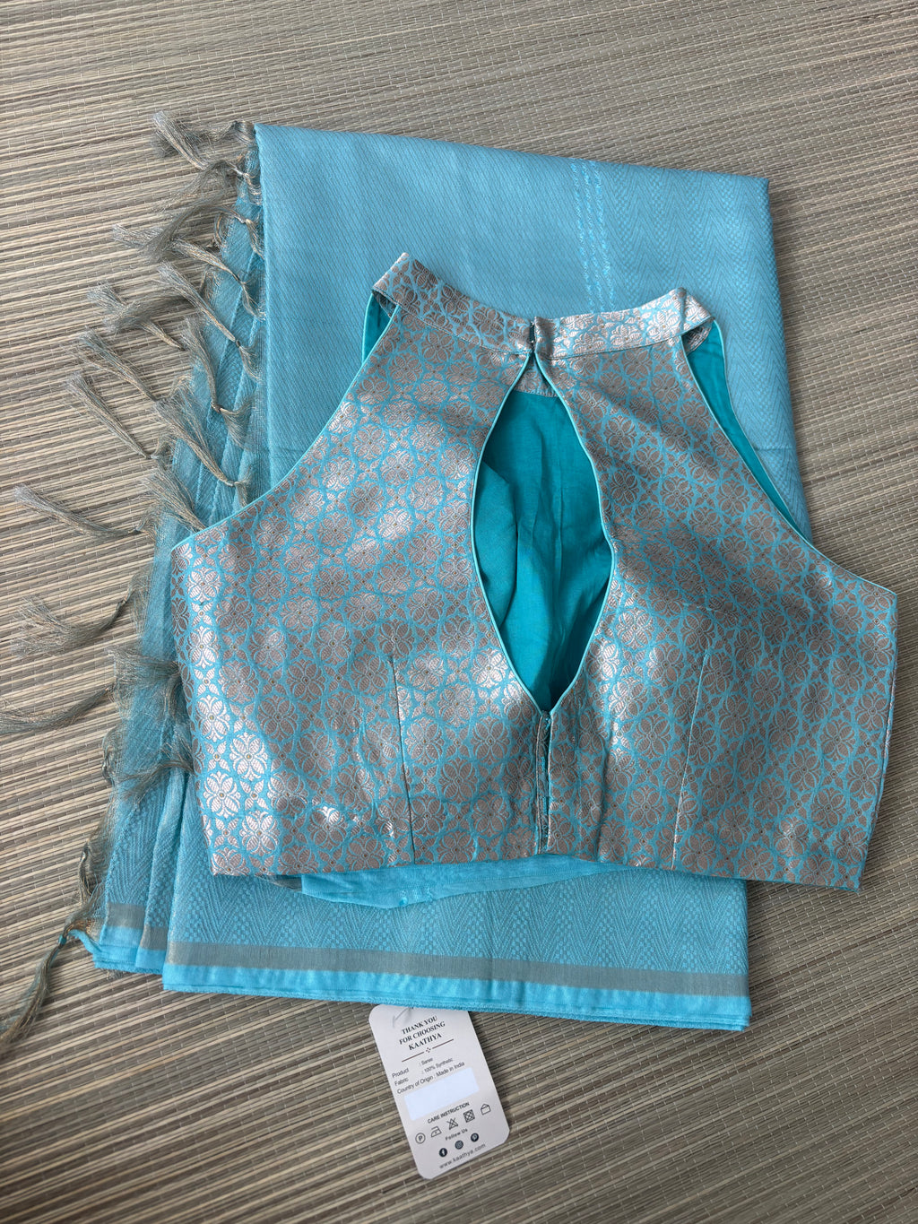 Benaras Brocade Saree with Designer Brocade Blouse