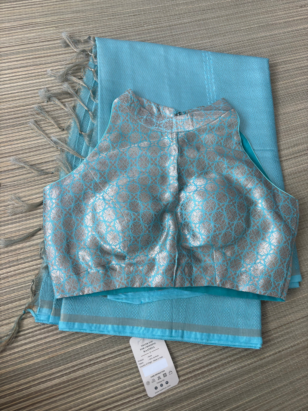 Benaras Brocade Saree with Designer Brocade Blouse
