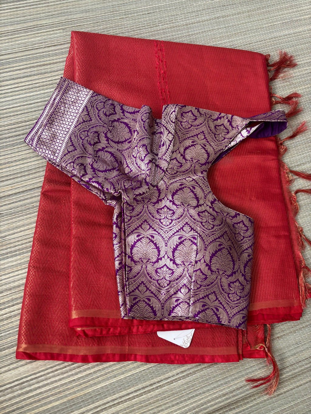 Benaras Brocade Saree with Designer Brocade Blouse