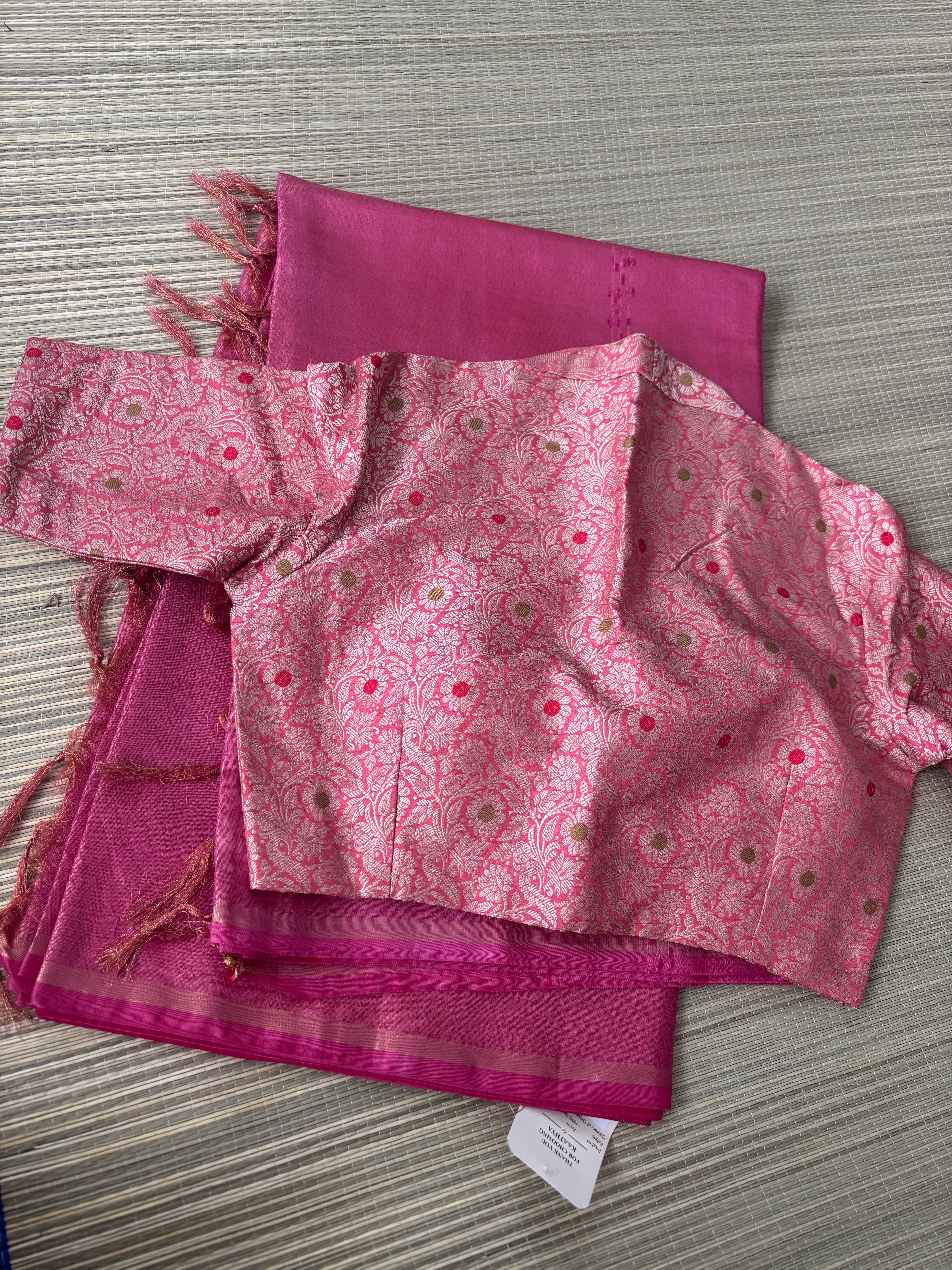Benaras Brocade Saree with Designer Brocade Blouse