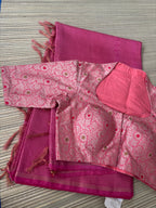 Benaras Brocade Saree with Designer Brocade Blouse