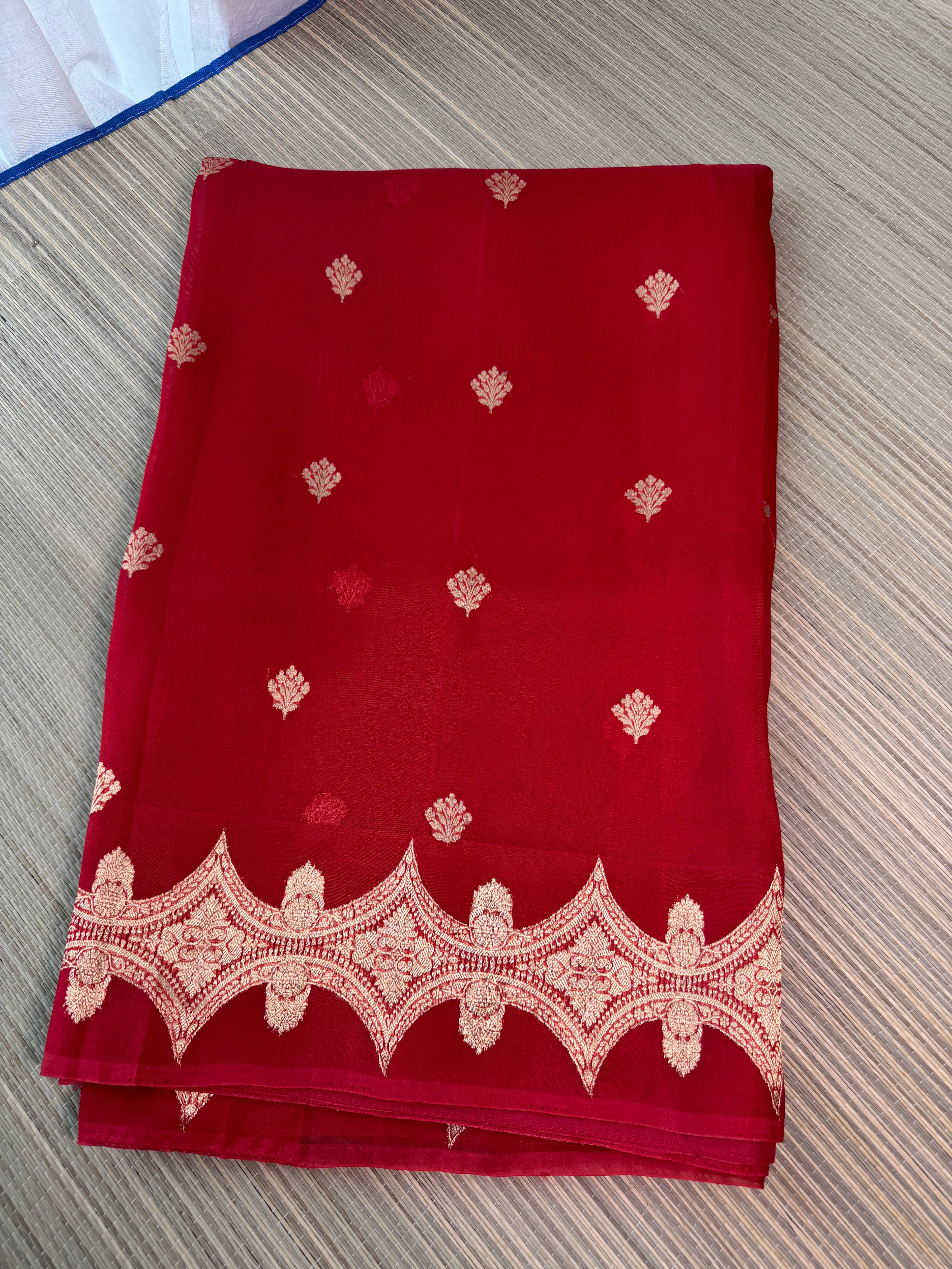 Kora Organza Saree with Stitched Blouse