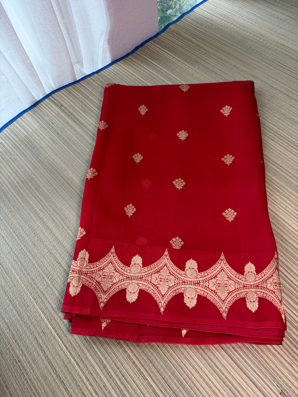 Kora Organza Saree with Stitched Blouse