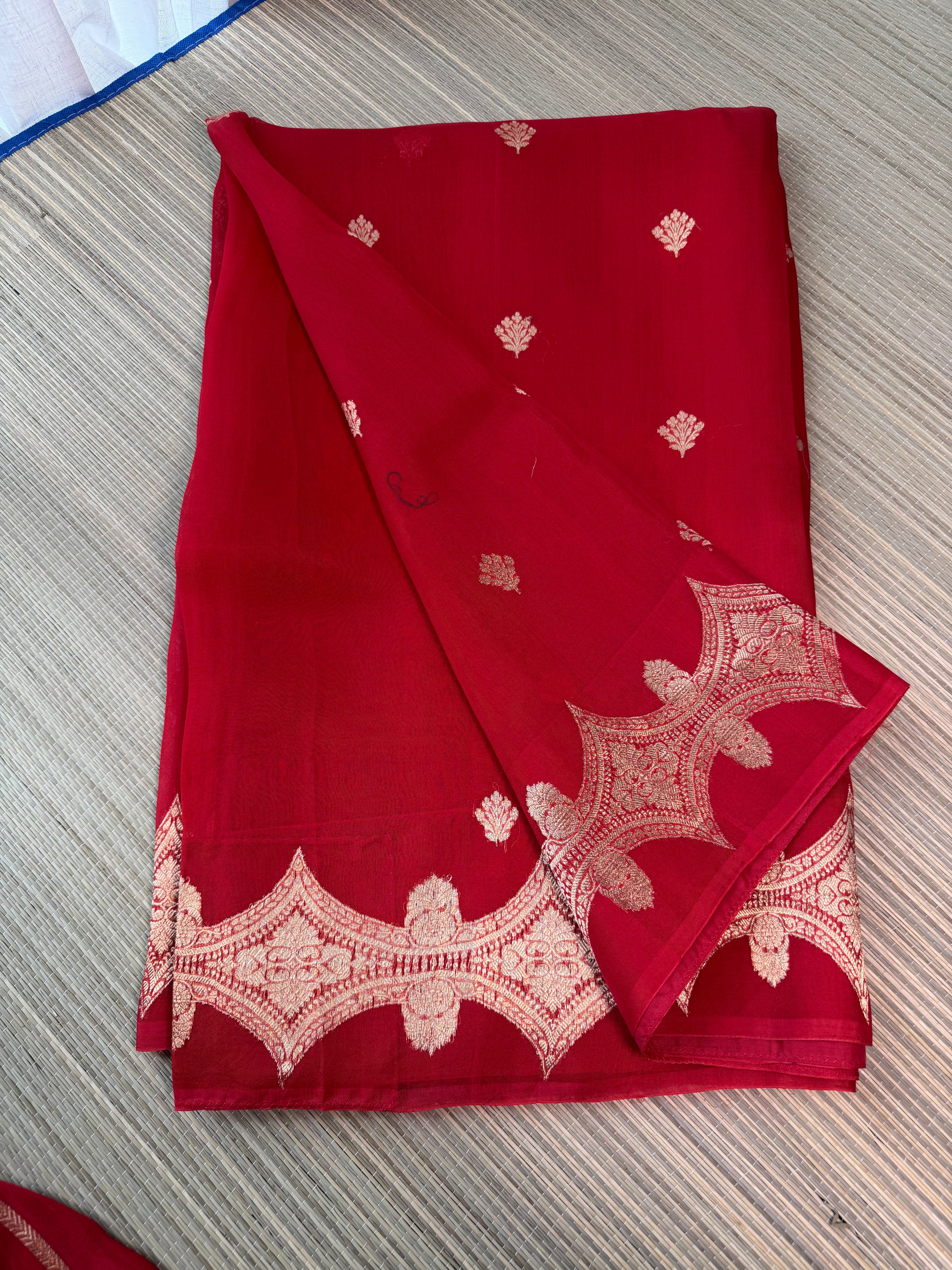 Kora Organza Saree with Stitched Blouse