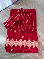 Kora Organza Saree with Stitched Blouse