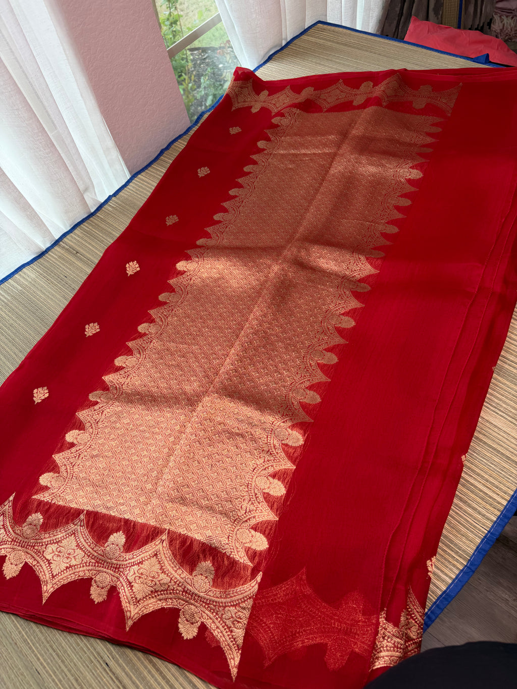 Kora Organza Saree with Stitched Blouse