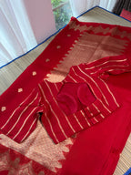 Kora Organza Saree with Stitched Blouse