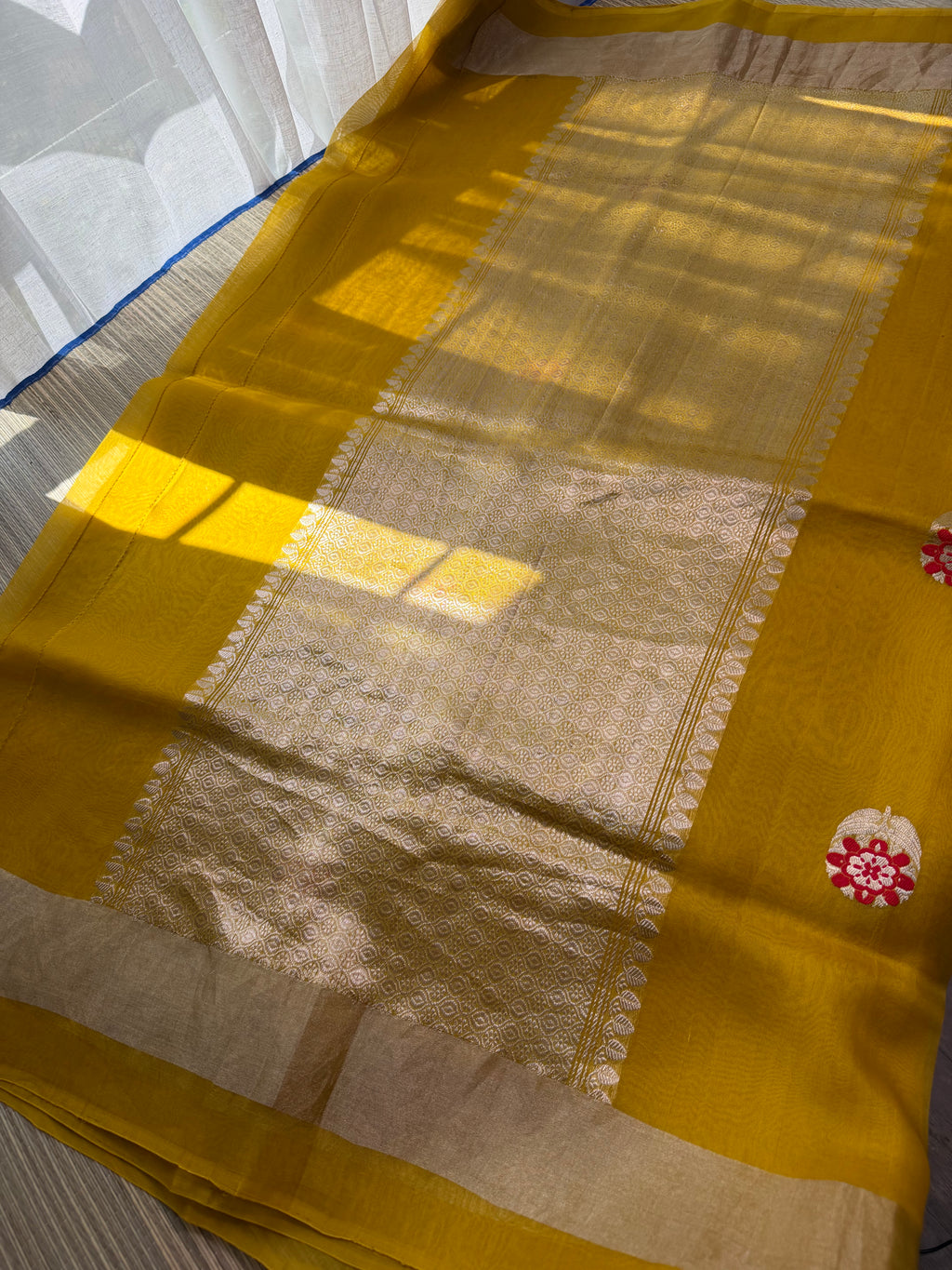 Kora Organza Saree with Rich Brocade Blouse