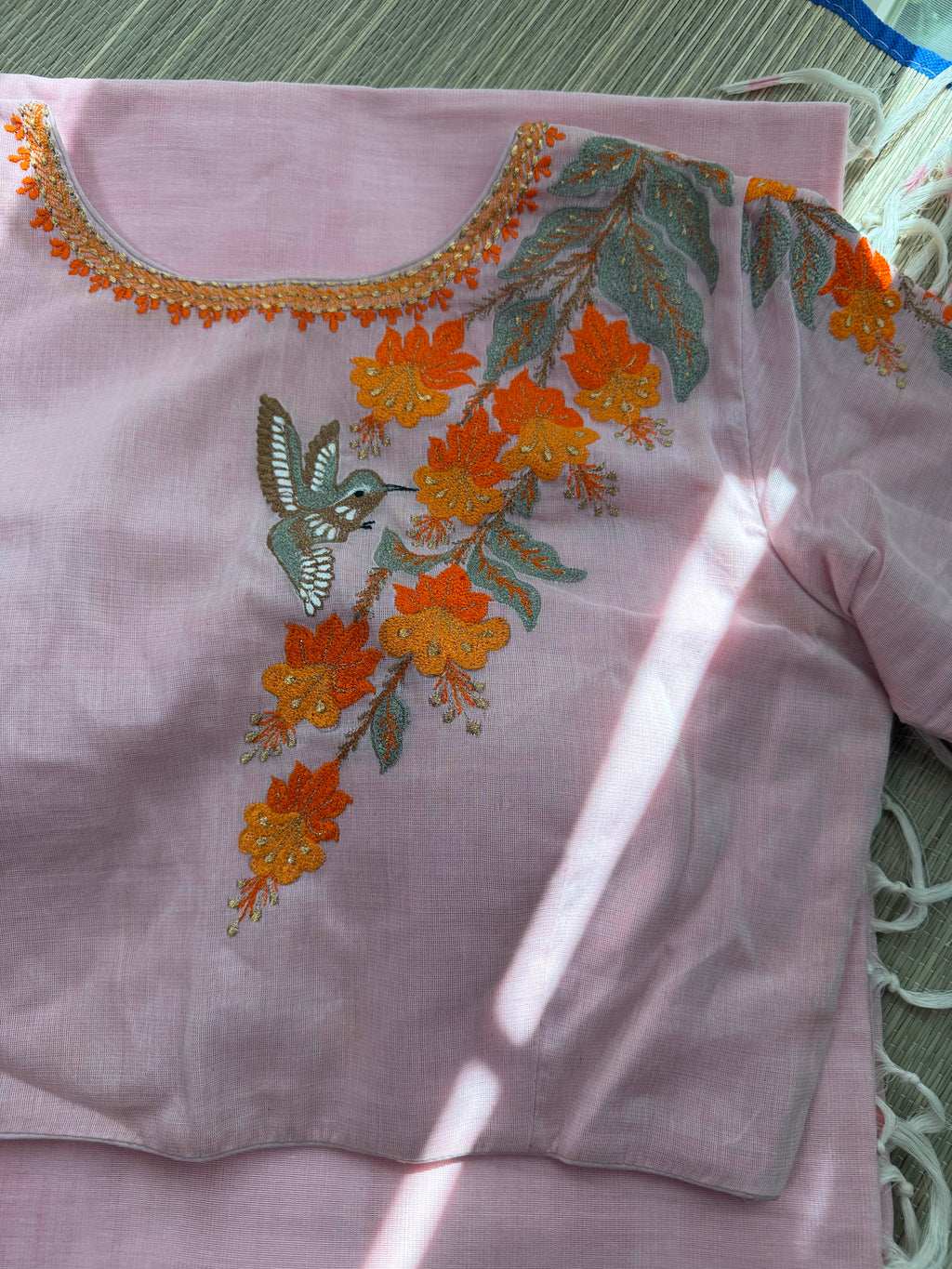 Ponduru khadi with Rudraksha border