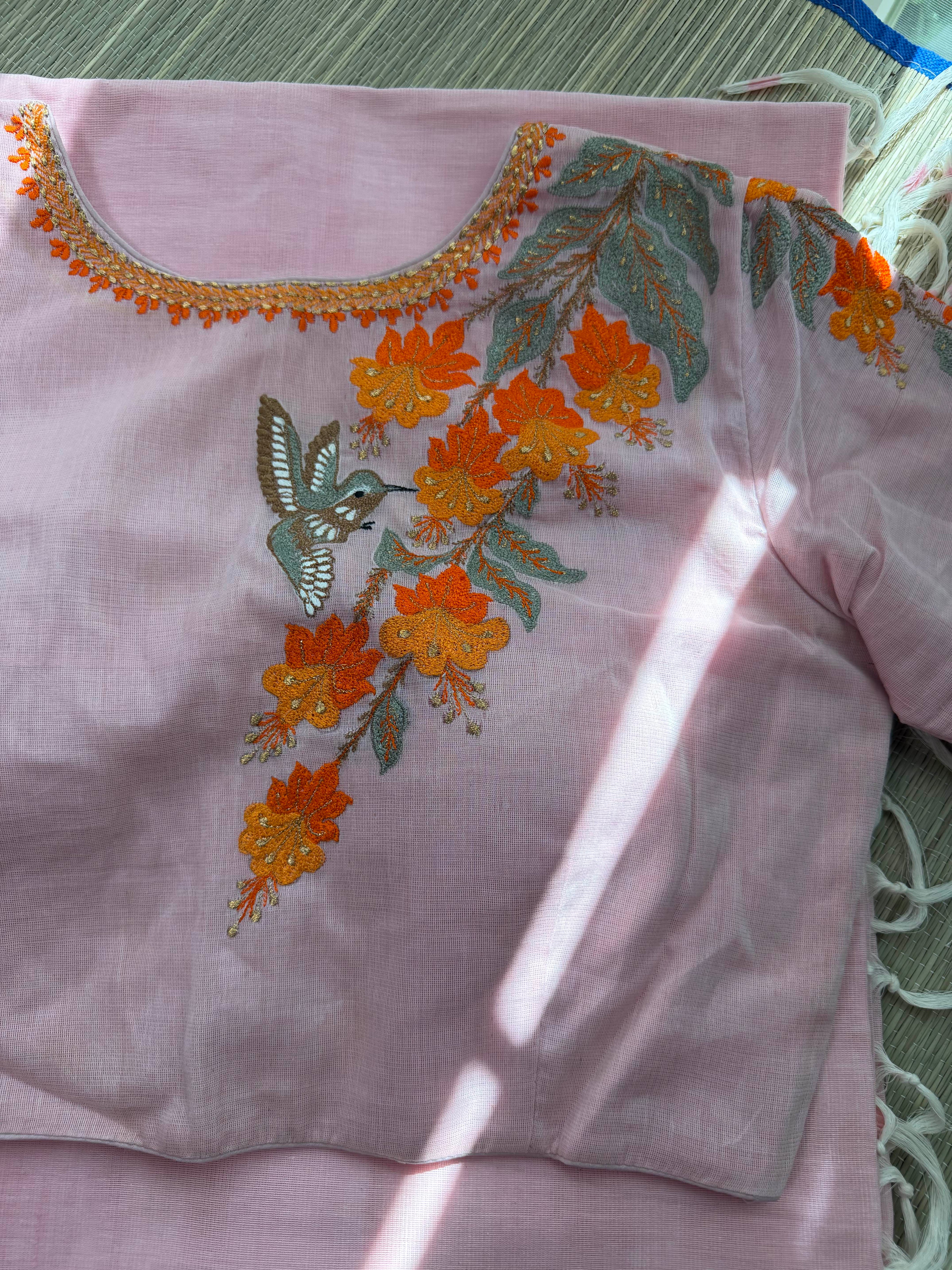 Ponduru khadi with Rudraksha border