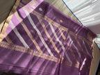 Kora Organza Saree with Rich Brocade Blouse - Mauve