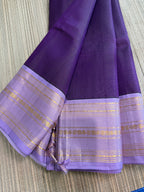 Vaira Oosi (Diamond Needle) Kanchipuram Silk Saree - Purple