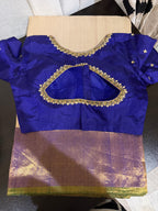 Gadwal Saree with Shimmering Tissue Border