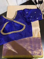 Gadwal Saree with Shimmering Tissue Border