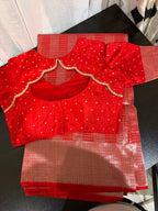 Classic Benarasi Silk Saree with Ornate Zari Work
