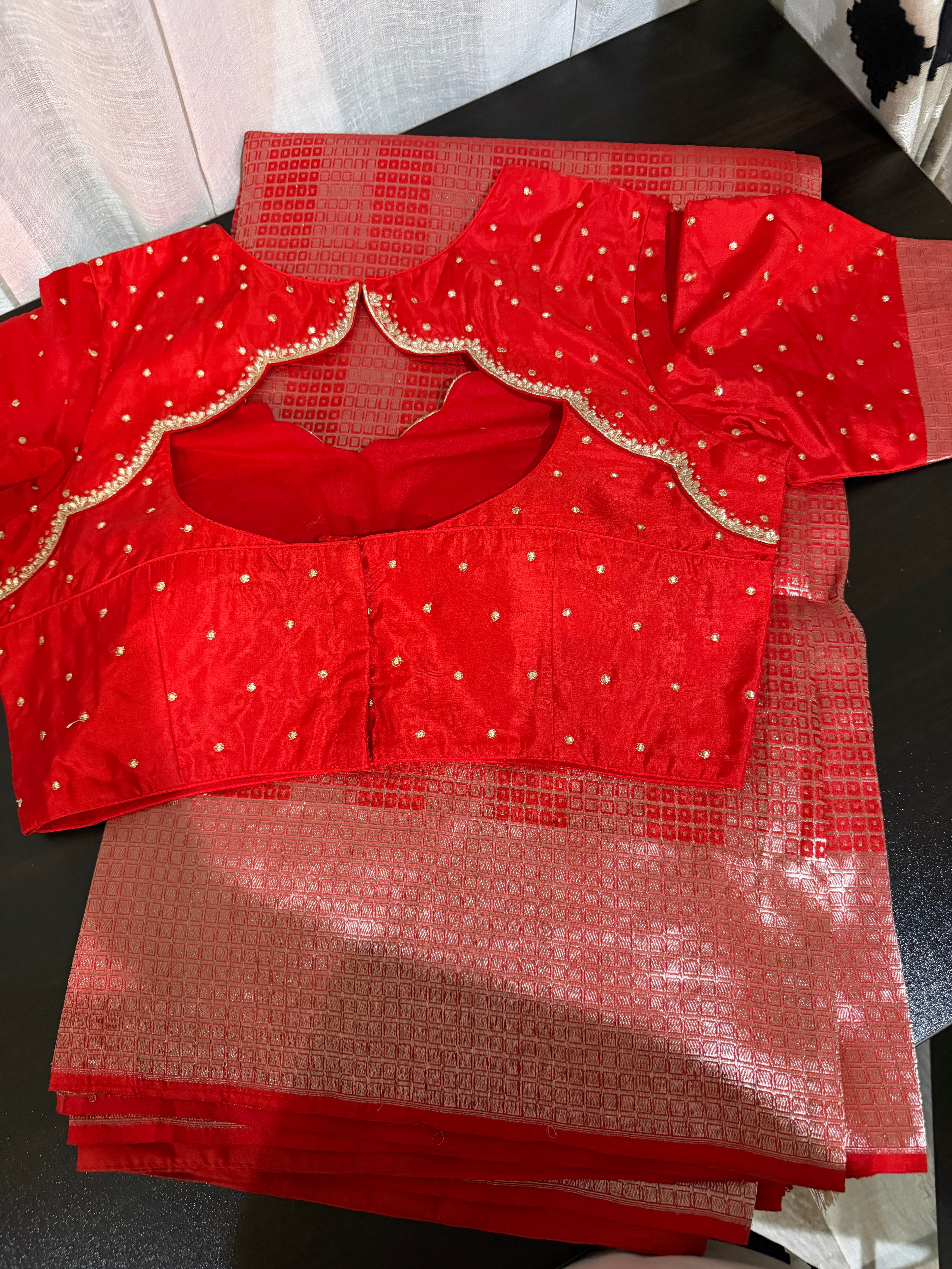 Classic Benarasi Silk Saree with Ornate Zari Work