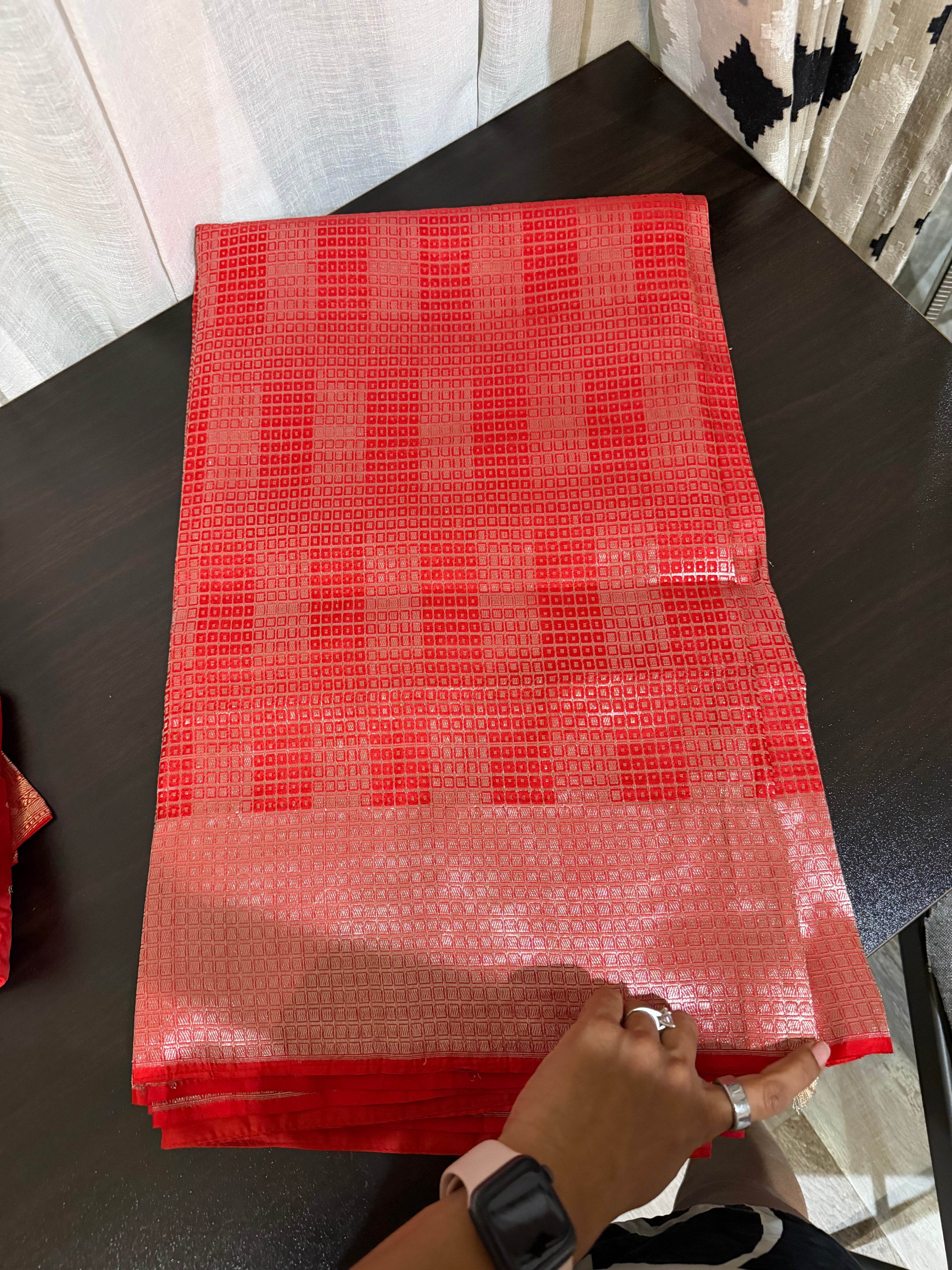 Classic Benarasi Silk Saree with Ornate Zari Work
