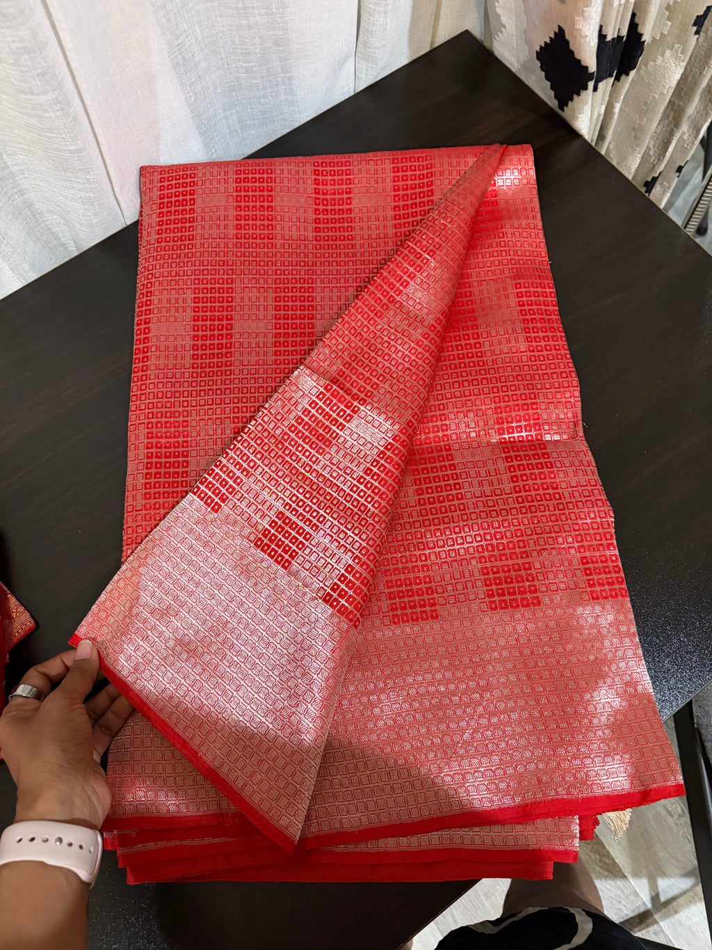 Classic Benarasi Silk Saree with Ornate Zari Work