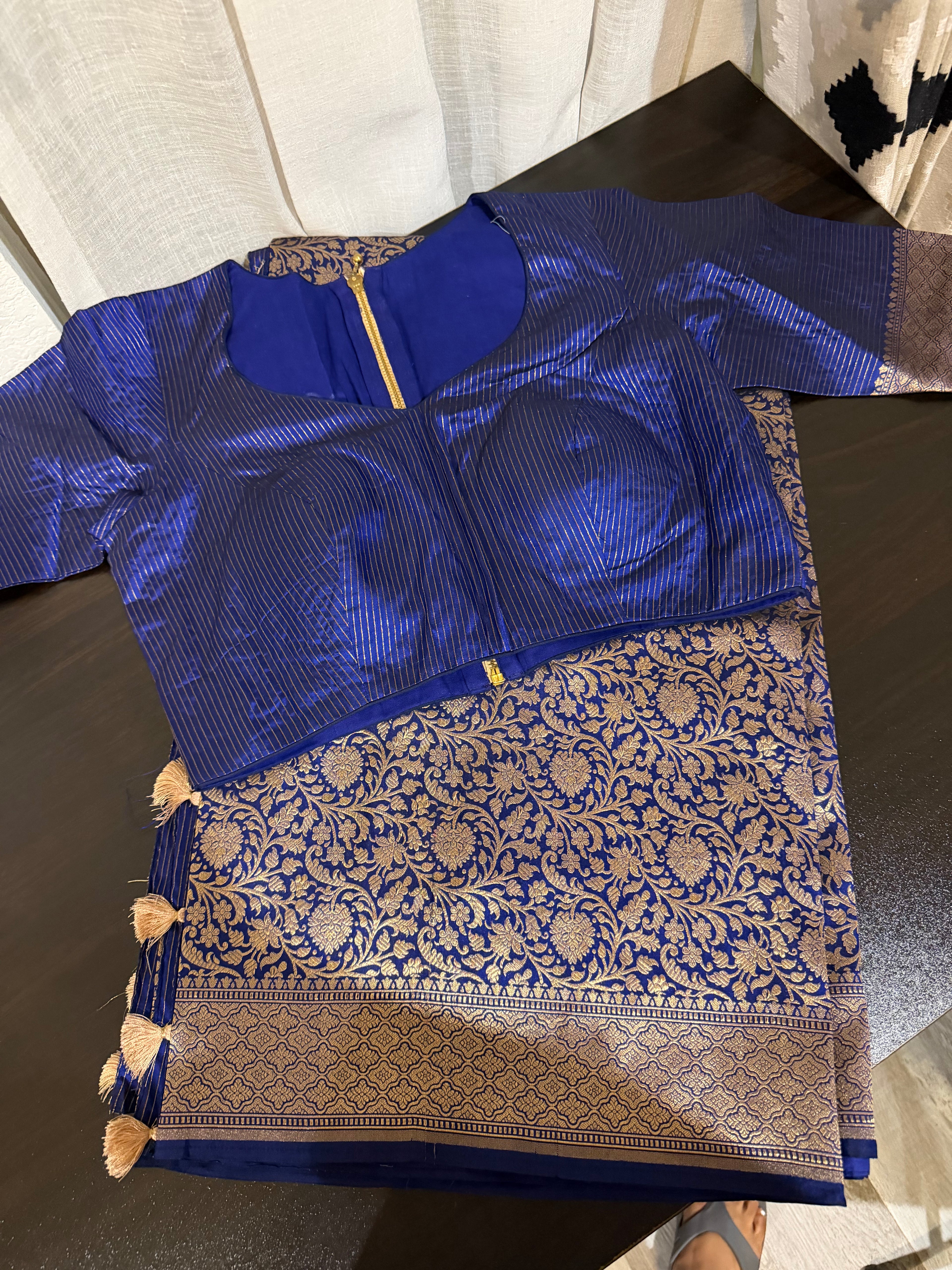 All-Over Zari Weave Benarasi Silk Saree