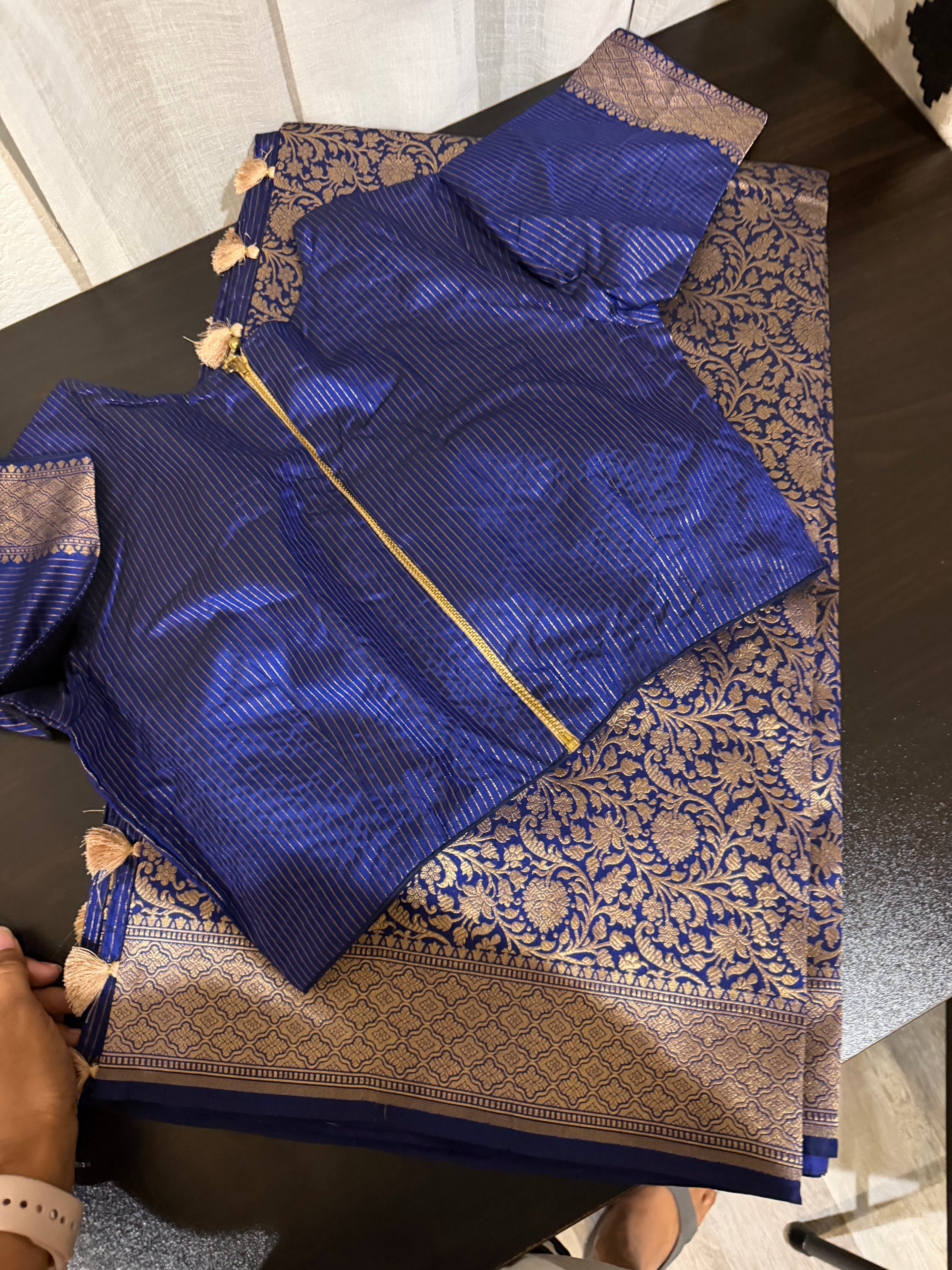 All-Over Zari Weave Benarasi Silk Saree