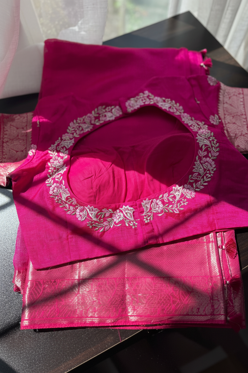 Magenta Saree