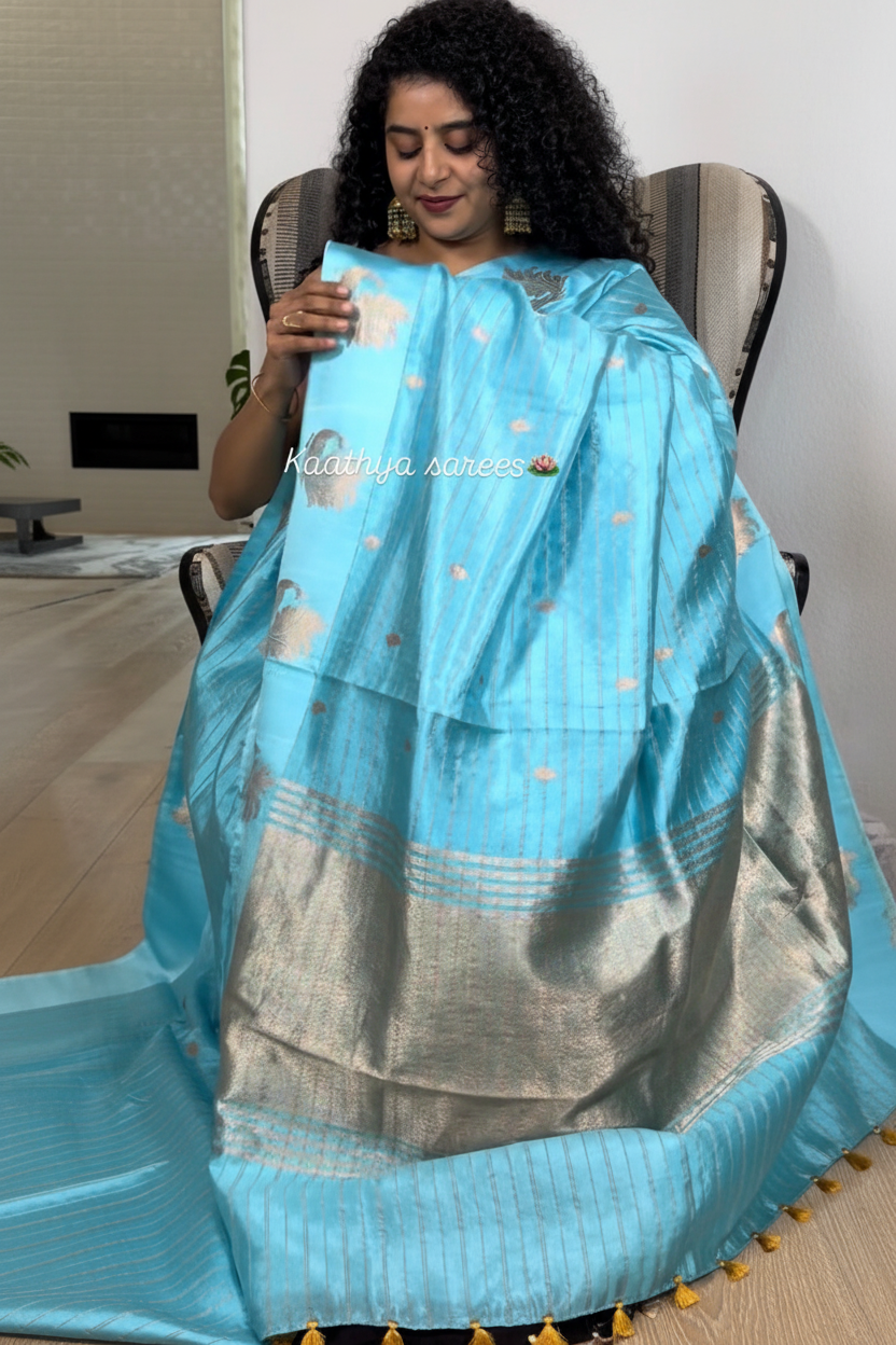 Pastel Blue Saree